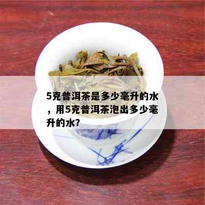 5克普洱茶是多少毫升的水，用5克普洱茶泡出多少毫升的水？