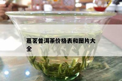 嘉茗普洱茶价格表和图片大全