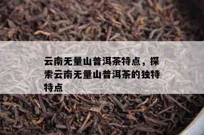 云南无量山普洱茶特点，探索云南无量山普洱茶的独特特点