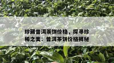 珍藏普洱茶饼价格，探寻珍稀之美：普洱茶饼价格揭秘