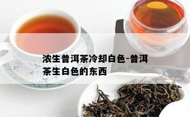 浓生普洱茶冷却白色-普洱茶生白色的东西