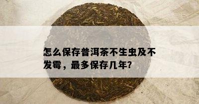 怎么保存普洱茶不生虫及不发霉，最多保存几年？