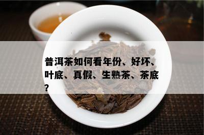 普洱茶如何看年份、好坏、叶底、真假、生熟茶、茶底？