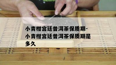 小青柑宫廷普洱茶保质期-小青柑宫廷普洱茶保质期是多久