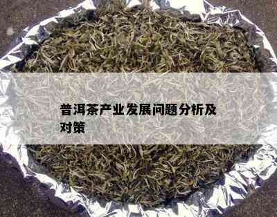 普洱茶产业发展问题分析及对策