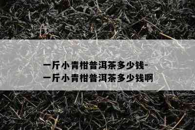 一斤小青柑普洱茶多少钱-一斤小青柑普洱茶多少钱啊