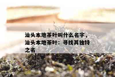 汕头本地茶叶叫什么名字，汕头本地茶叶：寻找其独特之名