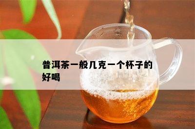 普洱茶一般几克一个杯子的好喝