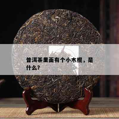 普洱茶里面有个小木棍，是什么？