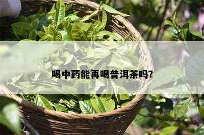 喝中能再喝普洱茶吗？