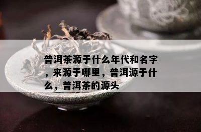 普洱茶源于什么年代和名字，来源于哪里，普洱源于什么，普洱茶的源头