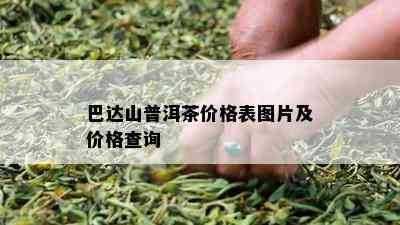 巴达山普洱茶价格表图片及价格查询