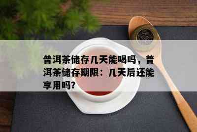 普洱茶储存几天能喝吗，普洱茶储存期限：几天后还能享用吗？