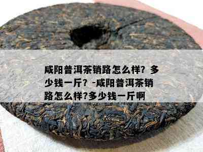 咸阳普洱茶销路怎么样？多少钱一斤？-咸阳普洱茶销路怎么样?多少钱一斤啊