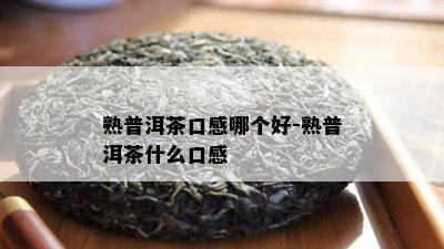 熟普洱茶口感哪个好-熟普洱茶什么口感