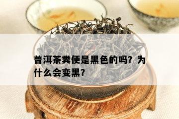 普洱茶粪便是黑色的吗？为什么会变黑？