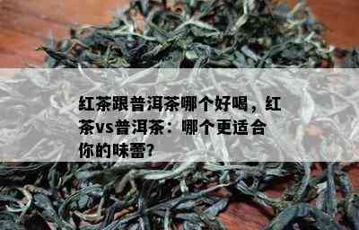 红茶跟普洱茶哪个好喝，红茶vs普洱茶：哪个更适合你的味蕾？