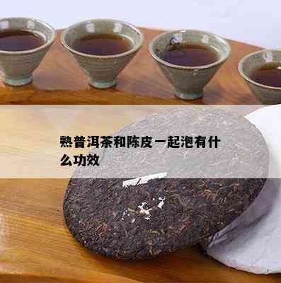 熟普洱茶和陈皮一起泡有什么功效