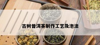 古树普洱茶制作工艺及泡法