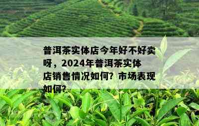 普洱茶实体店今年好不好卖呀，2024年普洱茶实体店销售情况如何？市场表现如何？