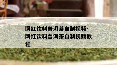 网红饮料普洱茶自制视频-网红饮料普洱茶自制视频教程