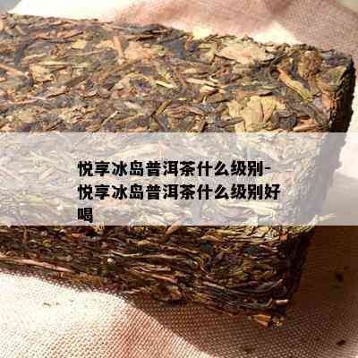 悦享冰岛普洱茶什么级别-悦享冰岛普洱茶什么级别好喝