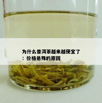 为什么普洱茶越来越便宜了：价格悬殊的原因