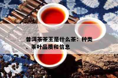 普洱茶茶王是什么茶：种类、茶叶品质和信息