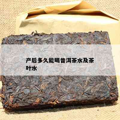 产后多久能喝普洱茶水及茶叶水