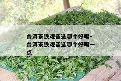 普洱茶铁观音选哪个好喝-普洱茶铁观音选哪个好喝一点