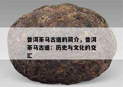 普洱茶马古道的简介，普洱茶马古道：历史与文化的交汇