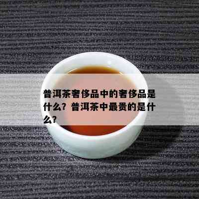 普洱茶奢侈品中的奢侈品是什么？普洱茶中最贵的是什么？