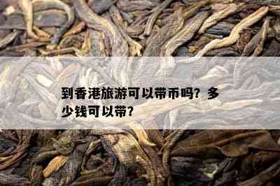 到旅游可以带币吗？多少钱可以带？