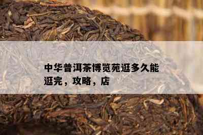 中华普洱茶博览苑逛多久能逛完，攻略，店