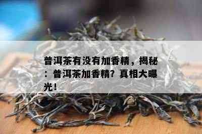 普洱茶有没有加香精，揭秘：普洱茶加香精？真相大曝光！