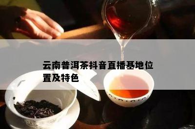 云南普洱茶抖音直播基地位置及特色