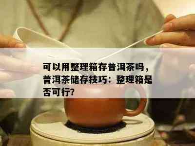 可以用整理箱存普洱茶吗，普洱茶储存技巧：整理箱是否可行？