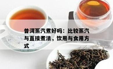 普洱蒸汽煮好吗：比较蒸汽与直接煮法，饮用与食用方式