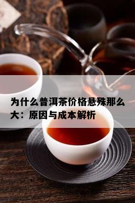 为什么普洱茶价格悬殊那么大：原因与成本解析