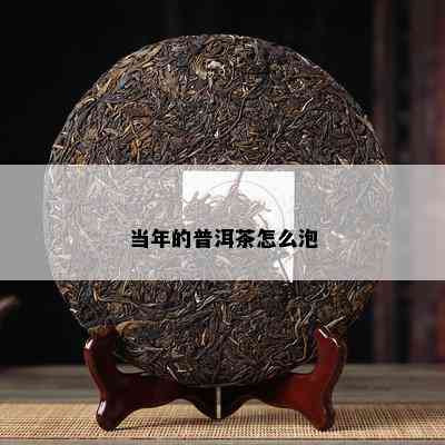 当年的普洱茶怎么泡