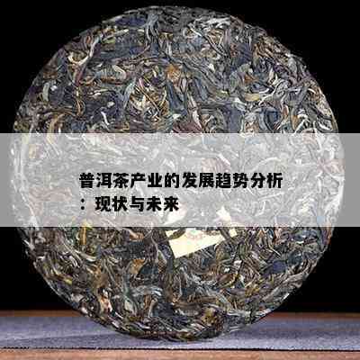 普洱茶产业的发展趋势分析：现状与未来