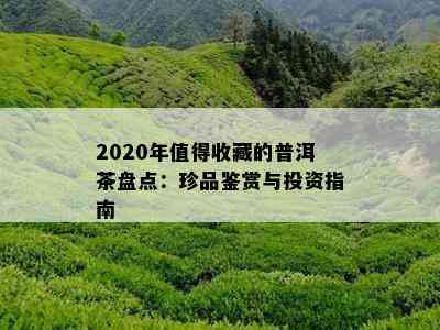 2020年值得收藏的普洱茶盘点：珍品鉴赏与投资指南