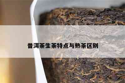 普洱茶生茶特点与熟茶区别