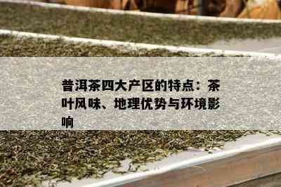 普洱茶四大产区的特点：茶叶风味、地理优势与环境影响