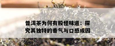 普洱茶为何有股怪味道：探究其独特的香气与口感成因