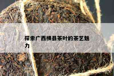 探索广西横县茶叶的茶艺魅力