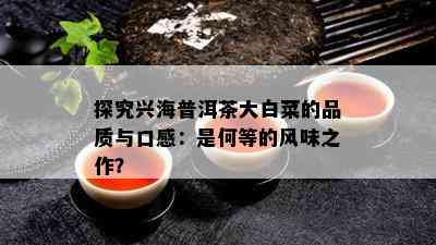 探究兴海普洱茶大白菜的品质与口感：是何等的风味之作？