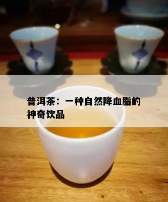 普洱茶：一种自然降血脂的神奇饮品