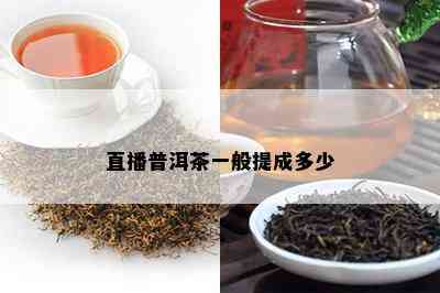 直播普洱茶一般提成多少