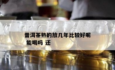 普洱茶熟的放几年比较好呢 能喝吗 还